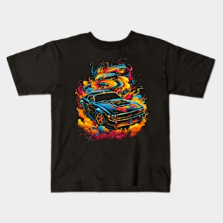 Dodge Charger Daytona - Vibrant Chaos Race Kids T-Shirt